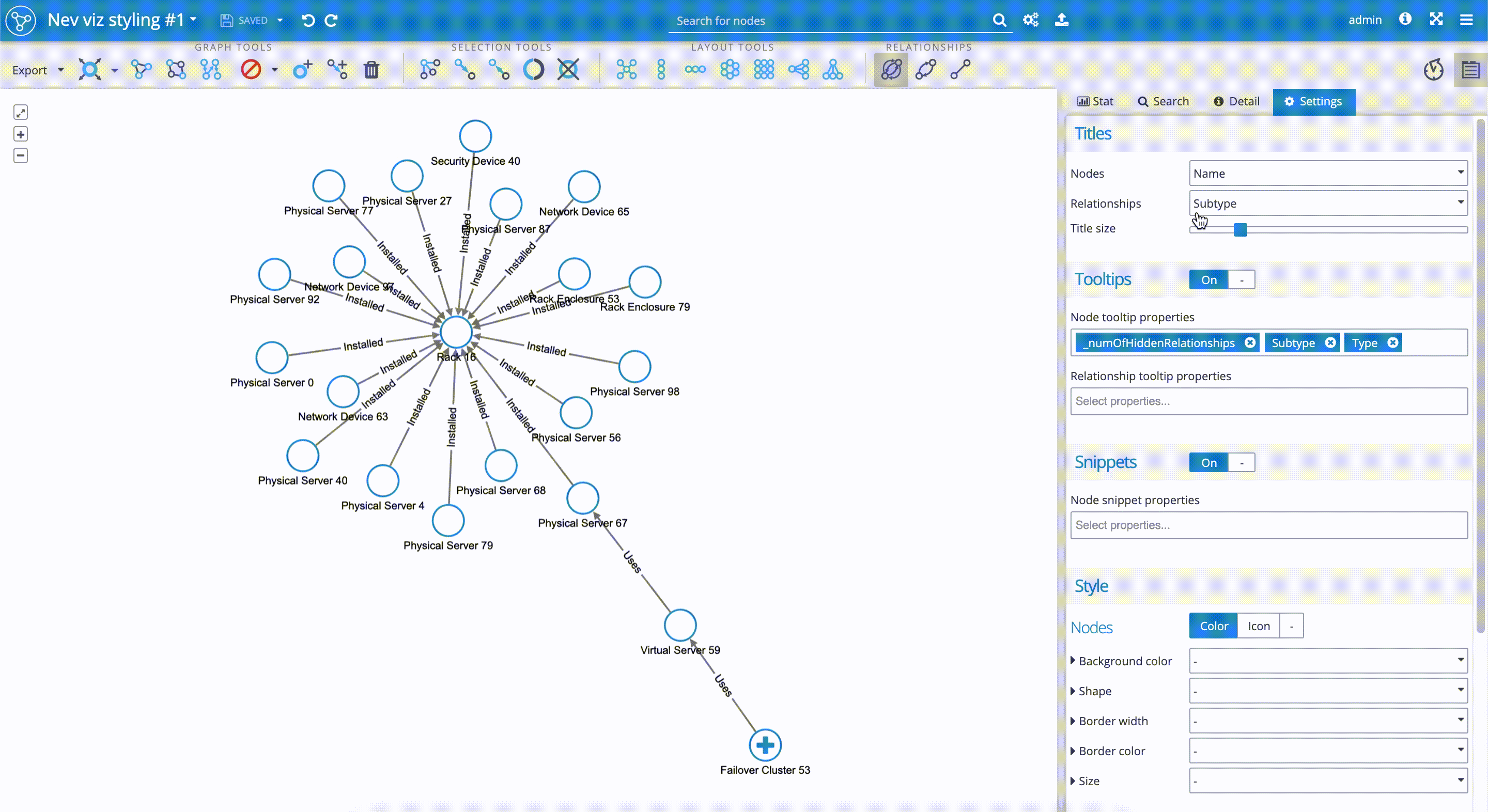 Graphlytic visualization - custom icons import